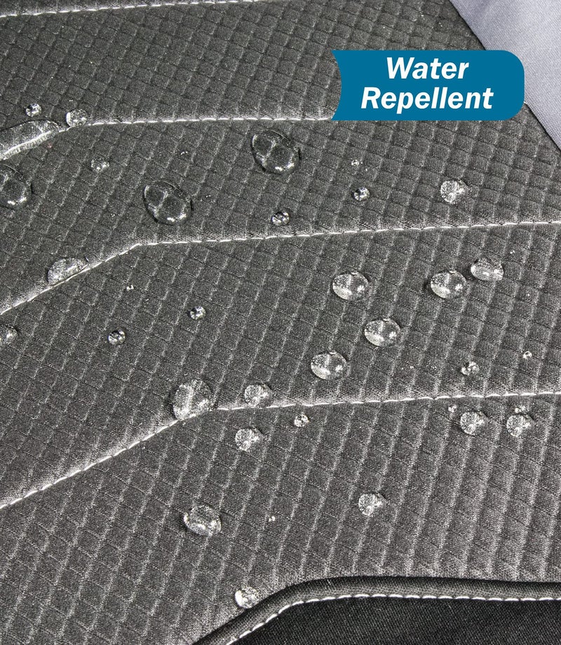 Eurow Universal Fit Wetsuit Vehicle Seat Covers, Water Repellent SCR Material, Protects Seats from Spills, Sweat & Wear, Cinch-Fit, Airbag Compatible, Front Pocket for Storage, 2-Pack - Image 2